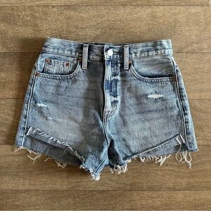 PISTOLA denim jean cut off shorts, mid rise, size 24